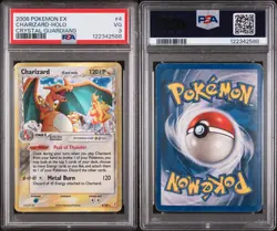 Pokemon 2006 EX Crystal Guardians #4 Charizard Holo Card PSA 3 - Image 3