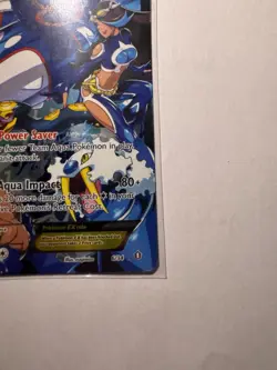Pokemon TCG Team Aqua's Kyogre EX Double Crisis Holo Full Art Card 6/34 - Image 3