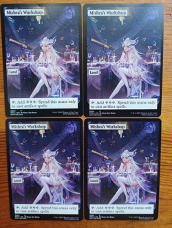 4x MISHRA'S WORKSHOP altered-art card for use with MTG : Playset x4, Sexy Babe! - Image 1