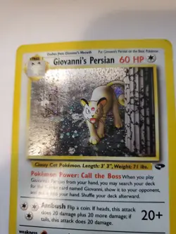 Giovanni's Persian Gym Holo Pokemon Card Base Jungle Fossil WOTC NM U - Image 4