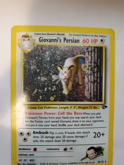 Giovanni's Persian Gym Holo Pokemon Card Base Jungle Fossil WOTC NM U - Image 5