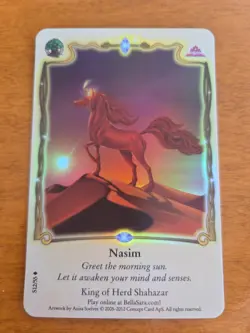 Bella Sara Rare Foil NASIM S12/55 Herds North of North Series Card Single - Image 2