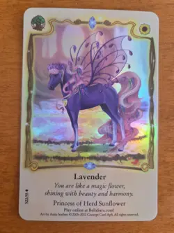 Bella Sara Rare Foil LAVENDER S22/55 Herds North of North Series Card Single - Image 1