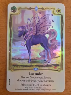 Bella Sara Rare Foil LAVENDER S22/55 Herds North of North Series Card Single - Image 2