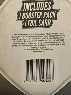 Lot of 3 Pokemon TCG Mystery Booster Pack & 1 Foil Card Walgreens MJ Holding - Image 3