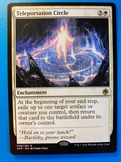 MTG 1x Teleportation Circle # 39 Adventures in the Forgotten Realms Magic x1 NM - Image 1