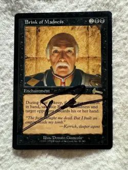MTG - Brink of Madness - Urza's Legacy - LP - Artist Signed - Free Shipping! - Image 1