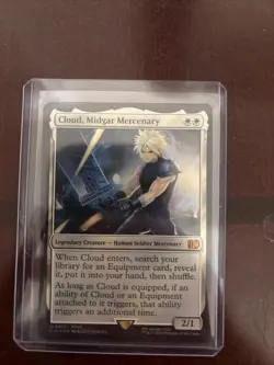 Cloud, Midgar Mercenary Final Fantasy Foil. MAGIC THE GATHERING FINAL FANTASY - Image 1