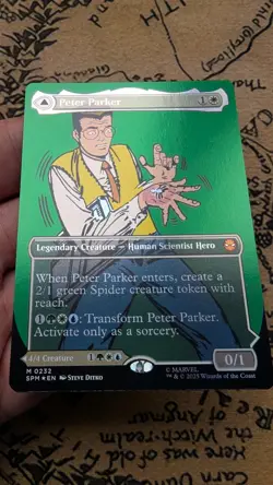 0232 Peter Parker - Spider-Man - Mythic - Borderless - FOIL - MTG - Image 3