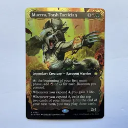 MTG Muerra, Trash Tactician (0352) *Raised Foil Borderless* Bloomburrow MT/NM - Image 1