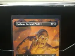 MTG Magic The Gathering Gollum, Patient Plotter Foil Borderless LOTR Commander - Image 2