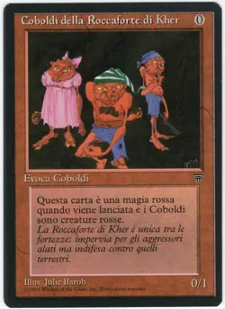 Kobolds of Kher Keep ITALIAN 1994 Legends Red Common Creature MTG NM AZ1 - Image 1