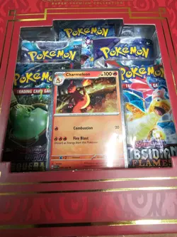 POKEMON CHARIZARD EX FIGURE WITH PROMOS - SUPER PREMIUM COLLECTION 820650858192 - Image 5