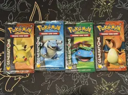 4 X Pokemon Generations Sealed Booster Packs Pokemon TCG - Art Set - Image 1