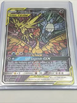 🔥 Pokemon TCG- Moltres, Zapdos, Articuno GX SM210 Stain Glass Promo - NM/MT ⁉ - Image 3