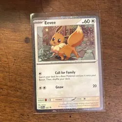 Eevee 200 Scarlet & Violet Black Star Promo Cosmos Holo Pokemon TCG NM - Image 2