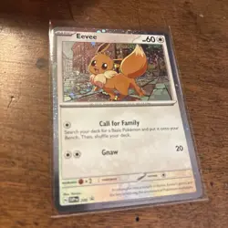 Eevee 200 Scarlet & Violet Black Star Promo Cosmos Holo Pokemon TCG NM - Image 3