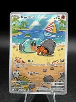 Dwebble IR 129/086 Sv: Black Bolt Pokemon 2025 Illustration Rare - Image 1