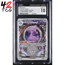 CGC Gem Mint 10 Mismagius 212/193 Illustration Rare Pokemon Paldea Evolved - Image 1