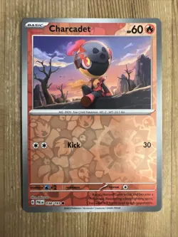 Pokemon TCG Charcadet Scarlet & Violet - Paldea Evolved 038/193 Reverse Holo NM - Image 1