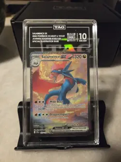 2025 Pokemon JTG EN Special Illustration Rare #187 Salamence Ex TAG 10 - Image 1