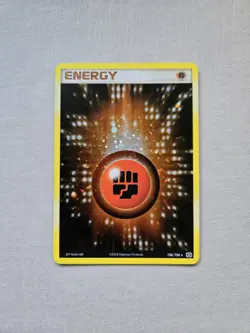Pokemon TCG Fighting Energy Holo Rare Emerald EX 2005 106/106 - Image 1