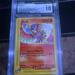 Pokemon TCG Ho-Oh Black Star Promo #52 2002 Pokemon Center NY CGC GEM MINT 10 - Image 1