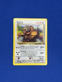 NM TAUROS UNLIMITED - 47/64 WotC Pokemon TCG Jungle Set - Image 1