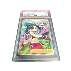 2022 POKEMON SWORD & SHIELD BRILLIANT STARS #171 FULL ART/MARNIE'S PRIDE PSA 9 - Image 1