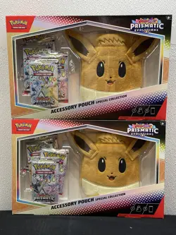 Pokemon TCG: Prismatic Evolutions - Accessory Pouch Special Collection Lot of 2 - Image 1
