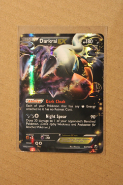 Pokemon TCG Darkrai EX 63/108 Dark Explorers Holo Black and White - Image 1