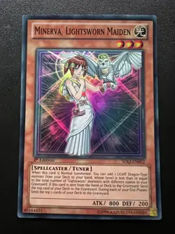 Minerva, Lightsworn Maiden SDLI-EN002 Super Rare 1st Edition Near Mint Yugioh - Image 1