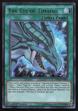 Yu-Gi-Oh TCG Dragons of Legend: Unleashed #DRL3-EN045 The Eye of Timaeus - Image 1