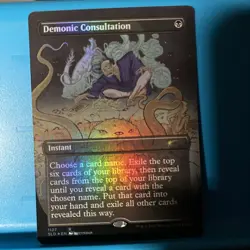 DEMONI CONSULTATION Magic the Gathering NM Foil Secret Lair MTG - Image 1