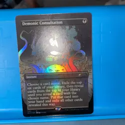 DEMONI CONSULTATION Magic the Gathering NM Foil Secret Lair MTG - Image 3
