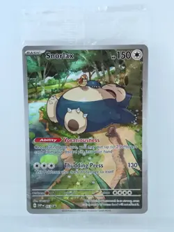 Snorlax 051 💎SEALED PROMO💎 Scarlet & Violet 151 NM Black Star Pokemon Card - Image 1