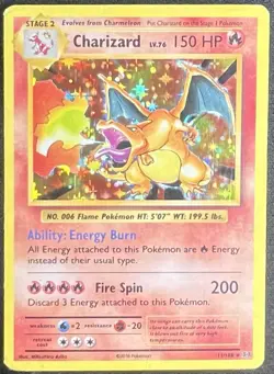 2016 Pokemon TCG Evolutions XY Holo Rare Card Charizard 11/108 - Image 1