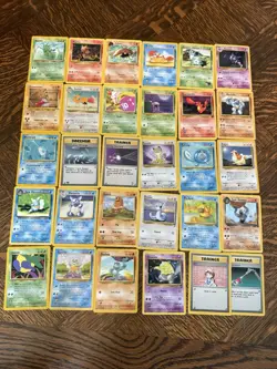 Vintage Pokemon Lot | 30 Cards| Commons/Uncommon | WOTC | Base,Fossil,Jungle - Image 1