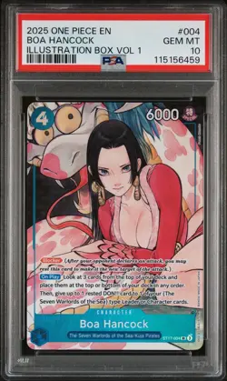 One Piece Illustration Box Promo Cards Vol 1 & 2 Sequential PSA 10 Set Nami Boa - Image 2