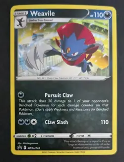Weavile (Cosmos Holo) SWSH: Sword & Shield Promo Cards SWSH246 Near Mint NM - Image 1