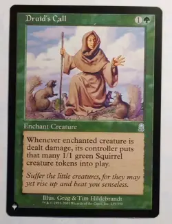 MTG - Druid's Call - The List (ODY 239/350) - Regular Uncommon - Squirrel Typal - Image 1