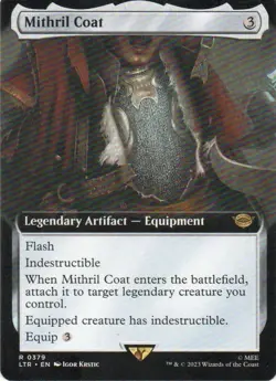MTG: The Lord of the Rings: Extended Art Mithril Coat: Lightly Played Condition - Image 1