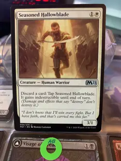 MTG Seasoned Hallowblade Core Set 2021 034/274 Regular Uncommon - Image 1