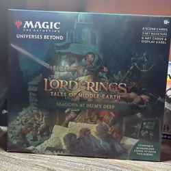 Magic The Gathering Lord of The Rings Aragorn At Helm's Deep Scene Box Sealed - Image 1