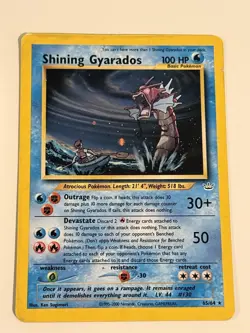 Pokemon TCG Shining Gyarados Holo Secret Rare Neo Revelation 65/64 DAMAGED - Image 1