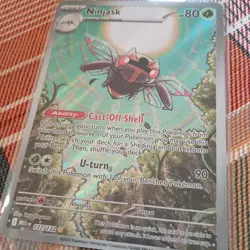 Ninjask 137/132 Me01: Mega Evolution Holo Full Art - Pokemon TCG Full Art Card - Image 3