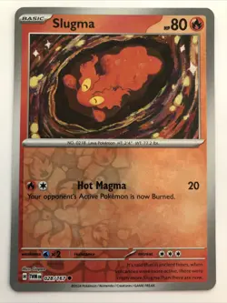 Pokemon TCG Twilight Masquerade Slugma Reverse Holofoil 028/167 NM - Image 1