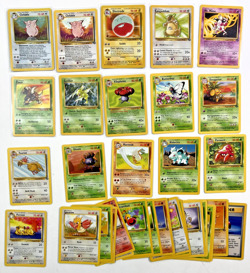 Pokemon Cards Vintage Lot Jungle - 35 Cards No Duplicates WotC Tcg - Image 1