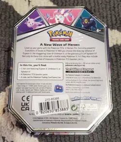 Pokemon TCG V Heroes Sylveon V Tin Sealed - Image 2