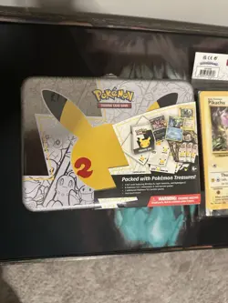 Pokemon 25th Anniversary Celebrations Treasure Chest Lunchbox Tin Factory SEALED - Image 1